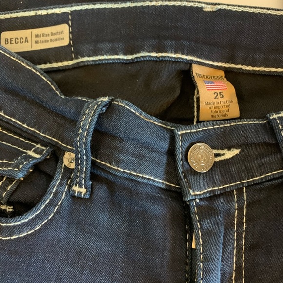 True Religion Boot Cut Jeans! Size 25 - Picture 2 of 6